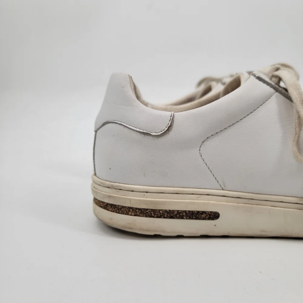 Birkenstock Bend Low Sneakers Size EU 39 White Leather Tennis Shoes